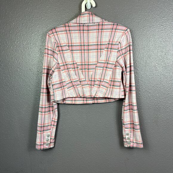 Cabi playdate plaid cheer jacket & pants set size M spring 23 collection - Picture 2 of 8